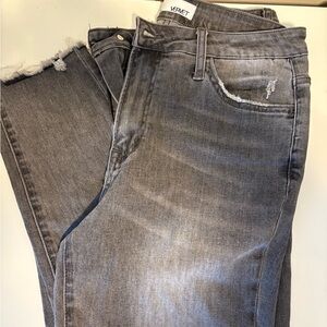 Vervet Women's Gray Distressed Skinny Jeans